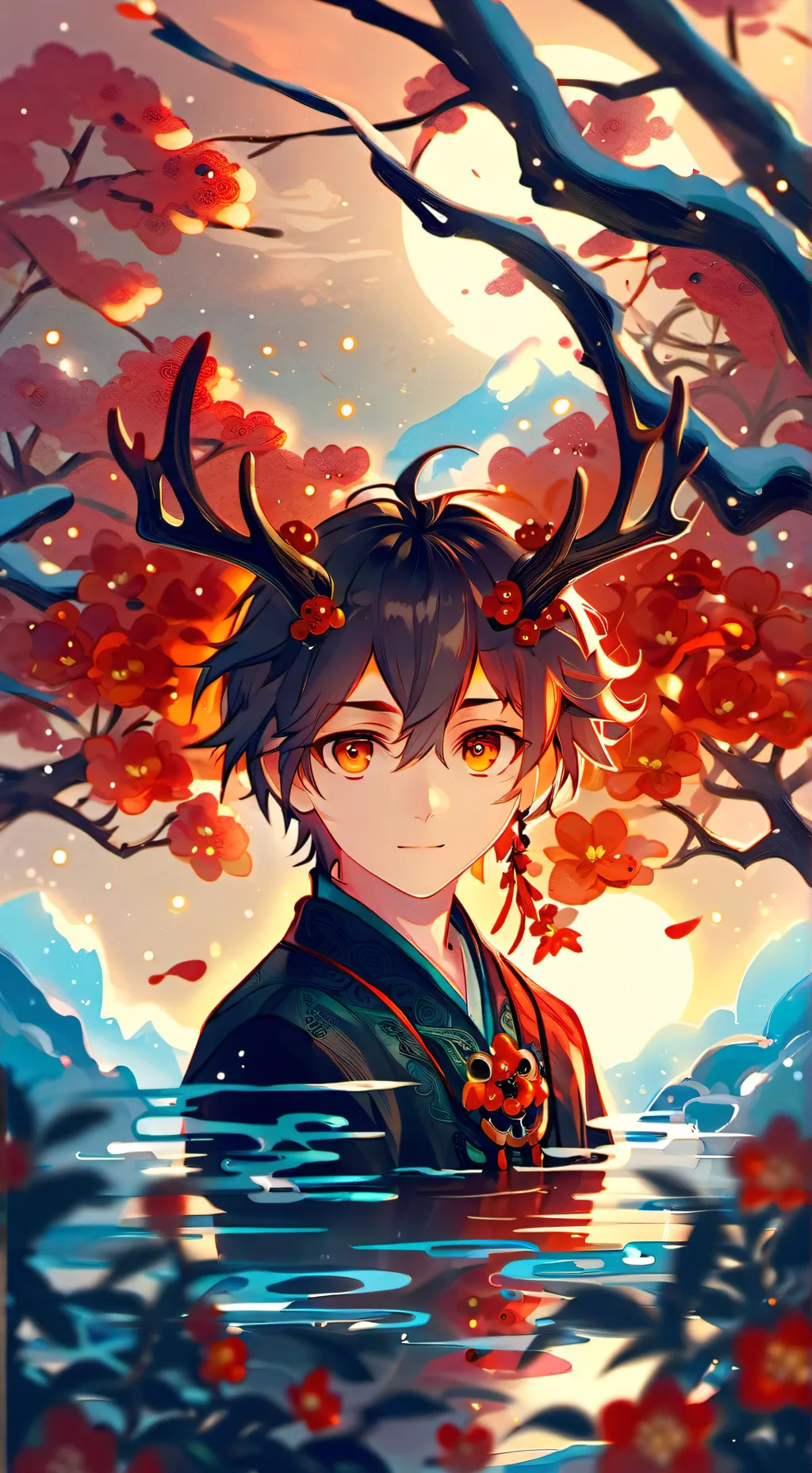 ai character: амури  background