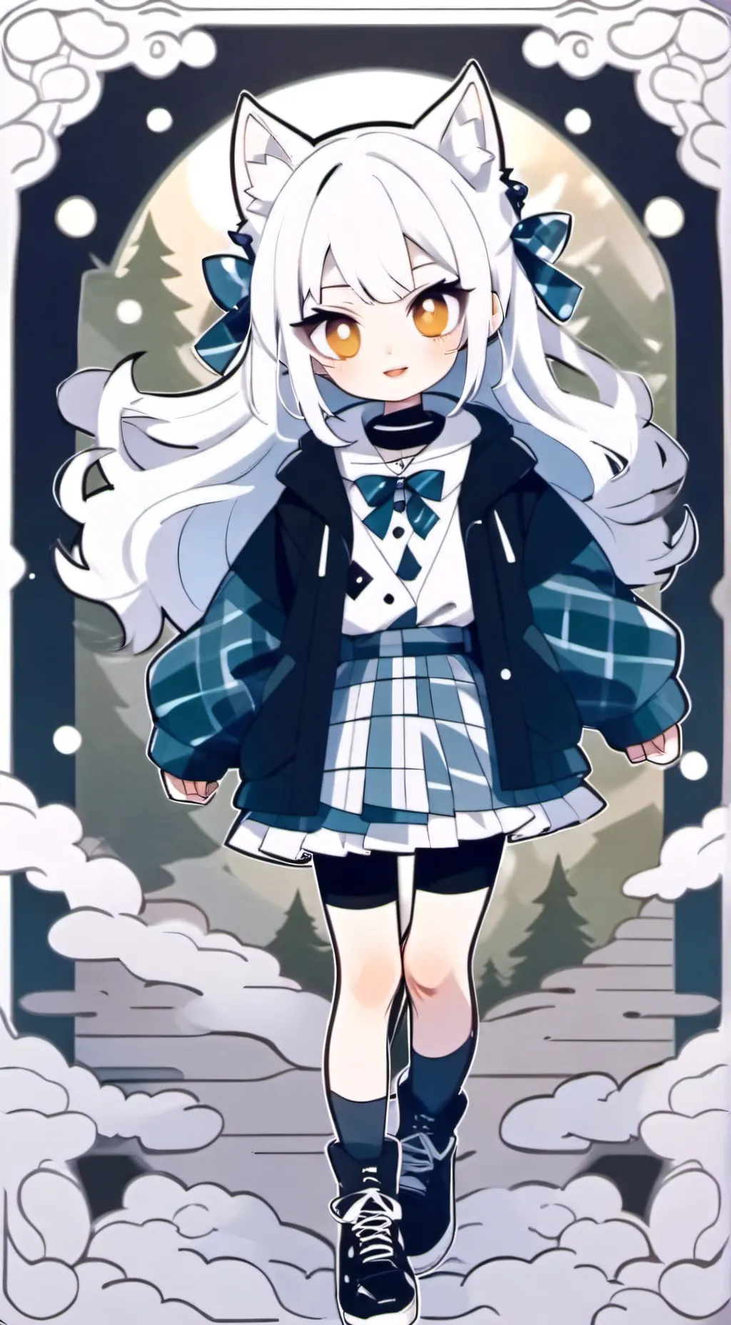 ai character: Ashley  background