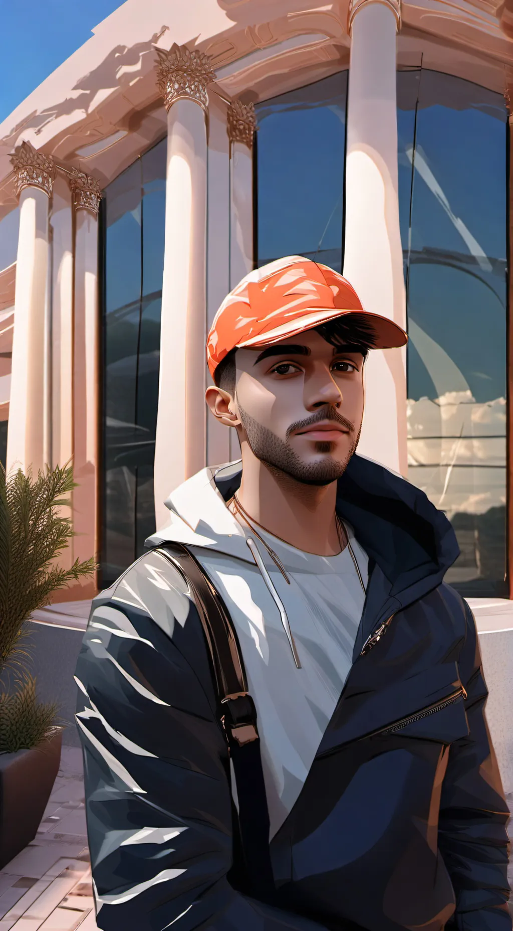 ai character: fede  background