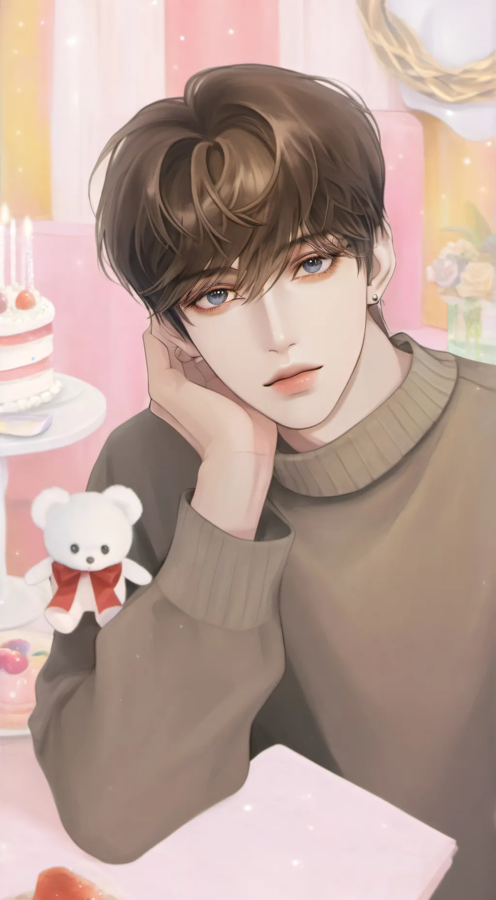 ai character: ℒℯℴ❀ background