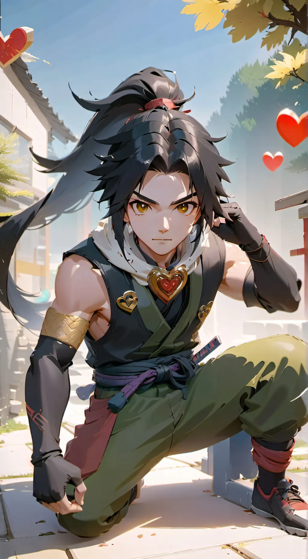 ai character: Sooga Village background