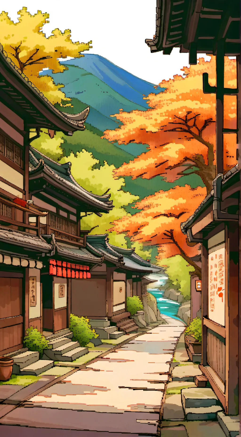 ai character: Tokito - KNY background