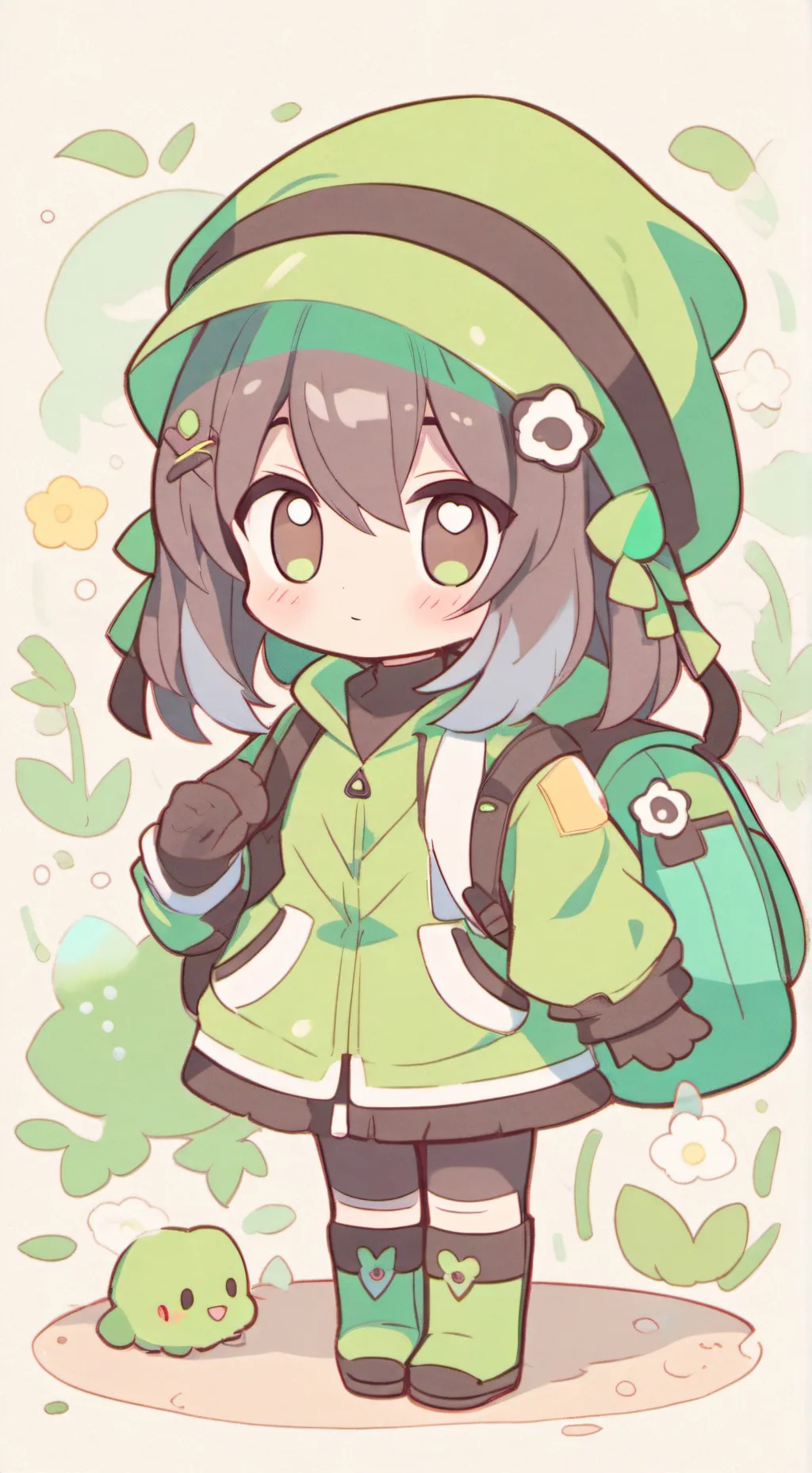 ai character: Juego del calamar  background