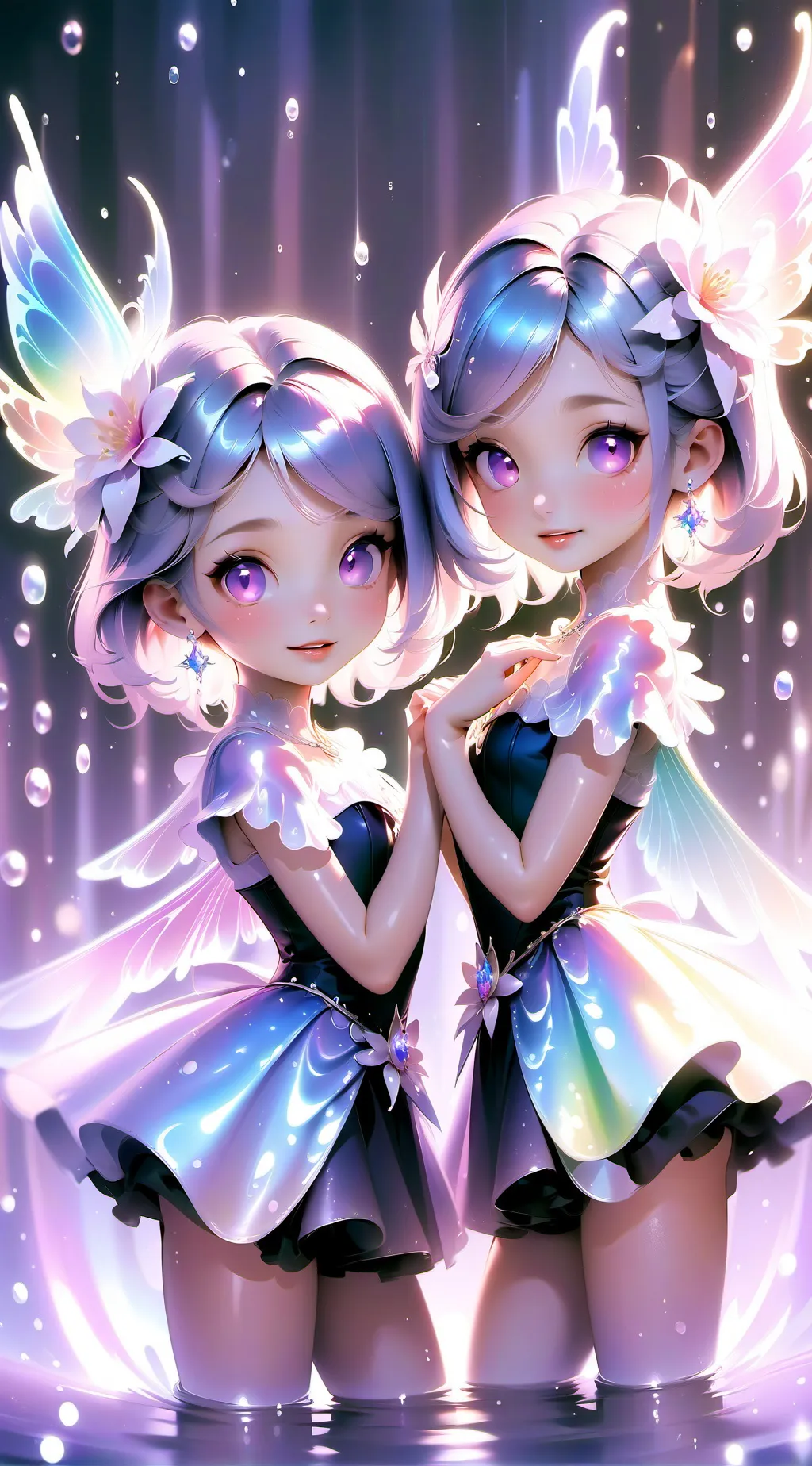 ai character: two princesses background