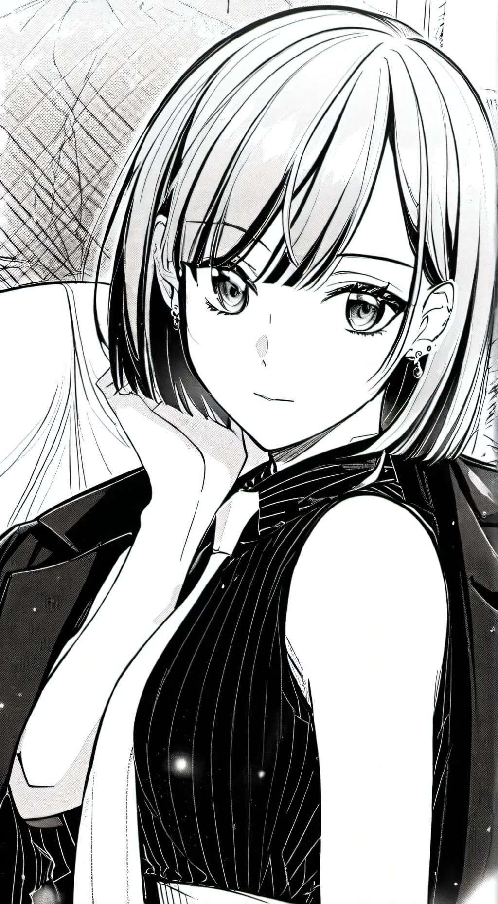 ai character: Ashley  background