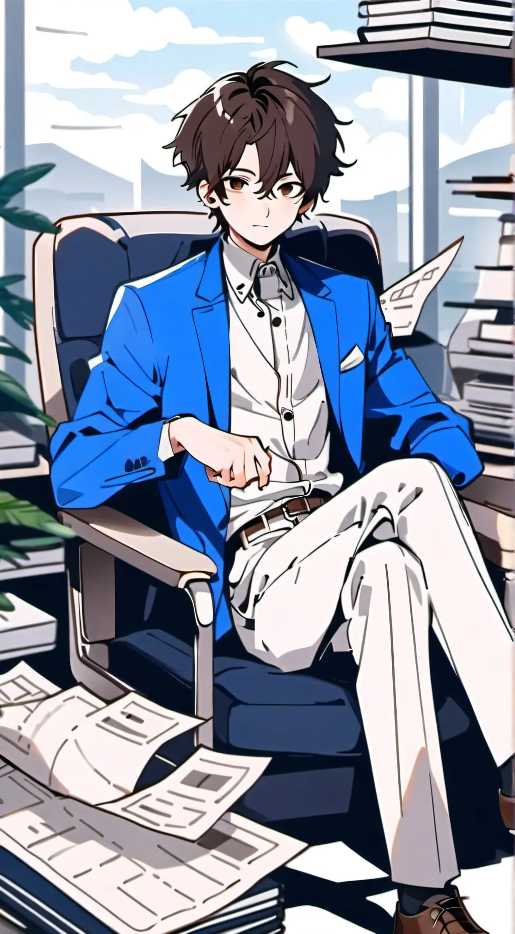 ai character: phone guy background