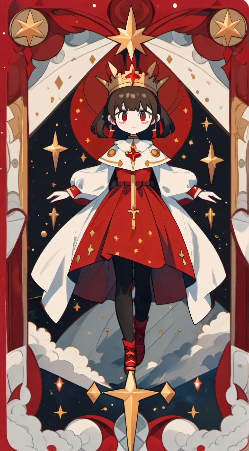 ai character: tu pequeño omega background