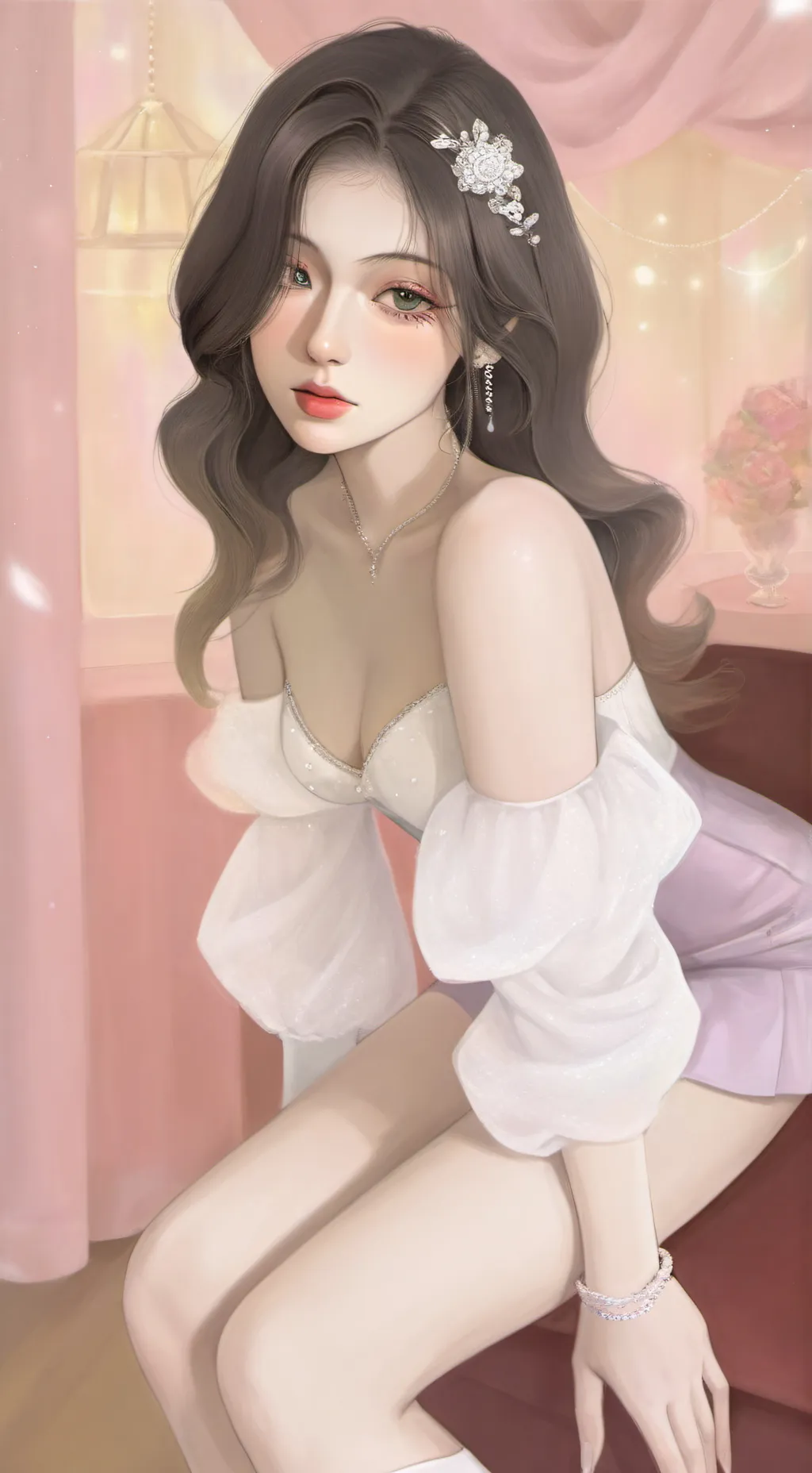 ai character: kim ju kyoung  background