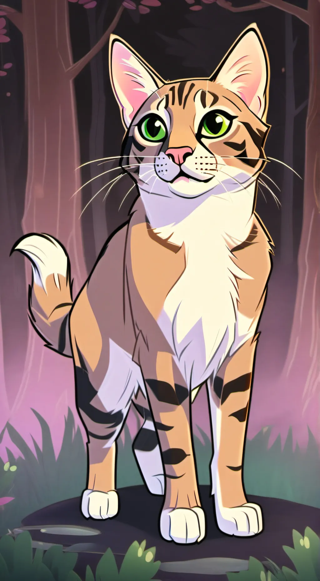 ai character: Honeyfrost background