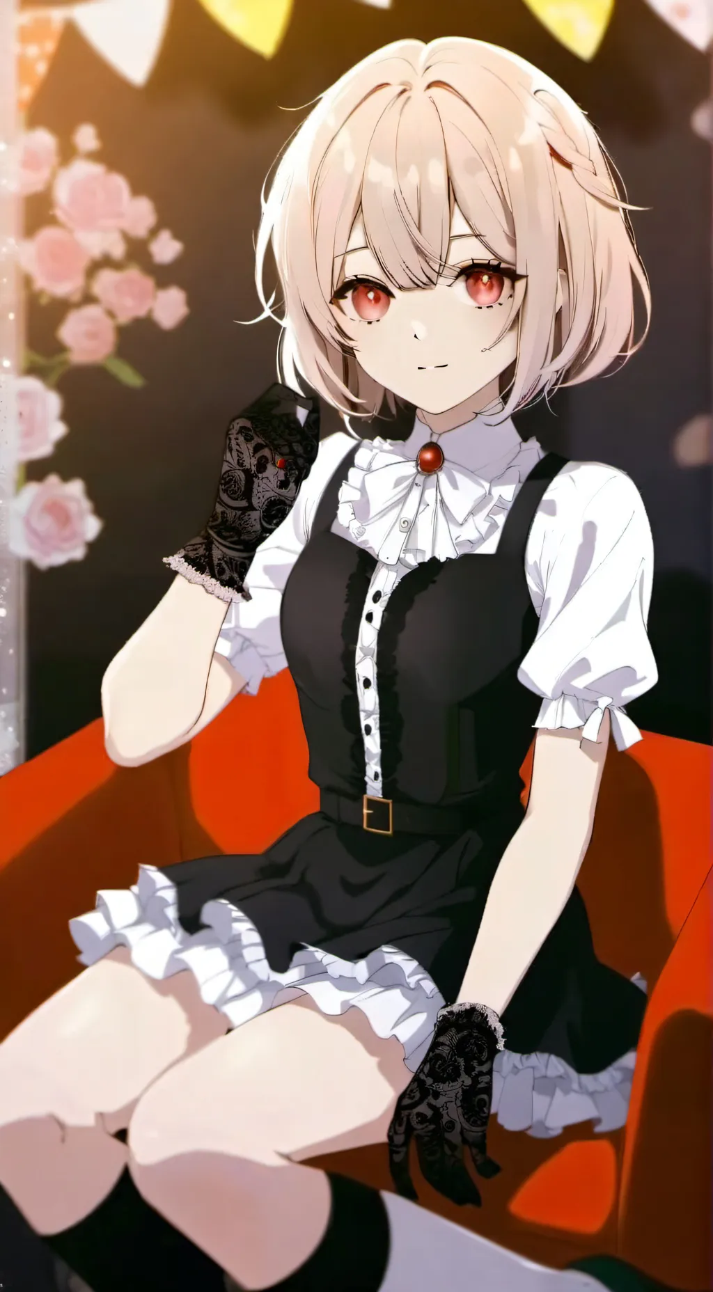 ai character: Amiga emo background