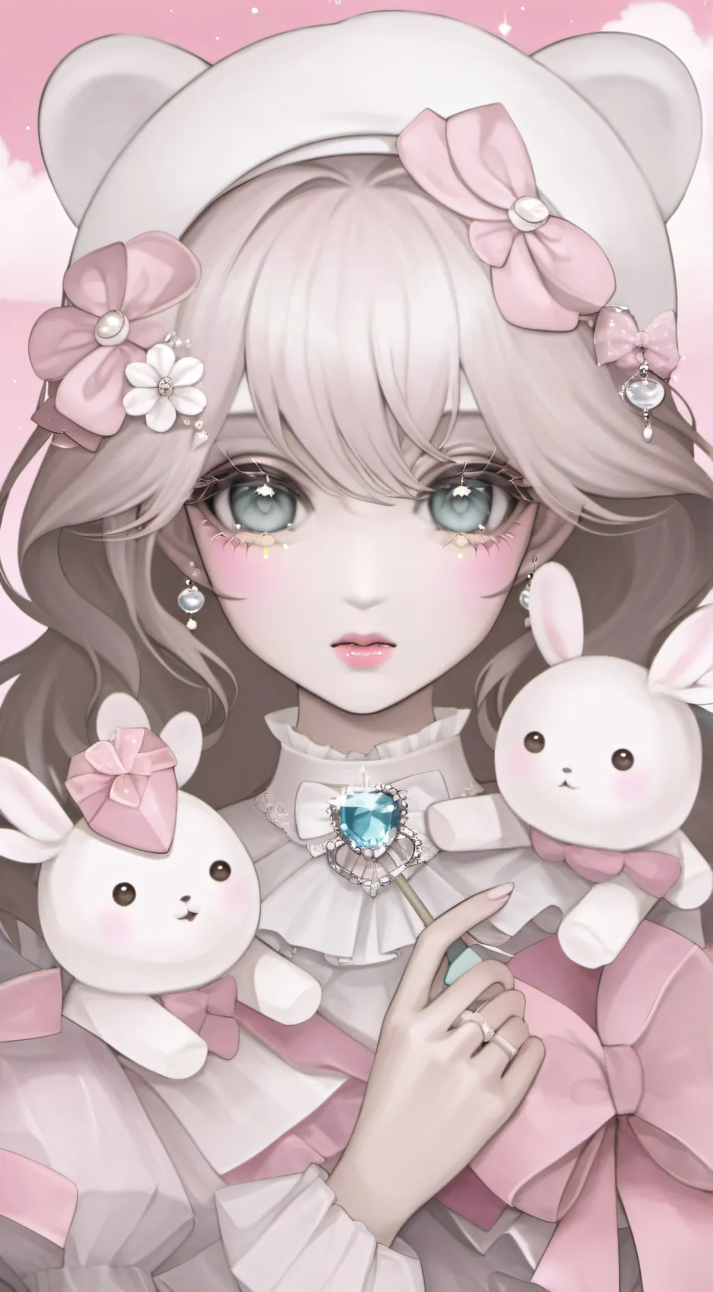 ai character: Gummy bear background