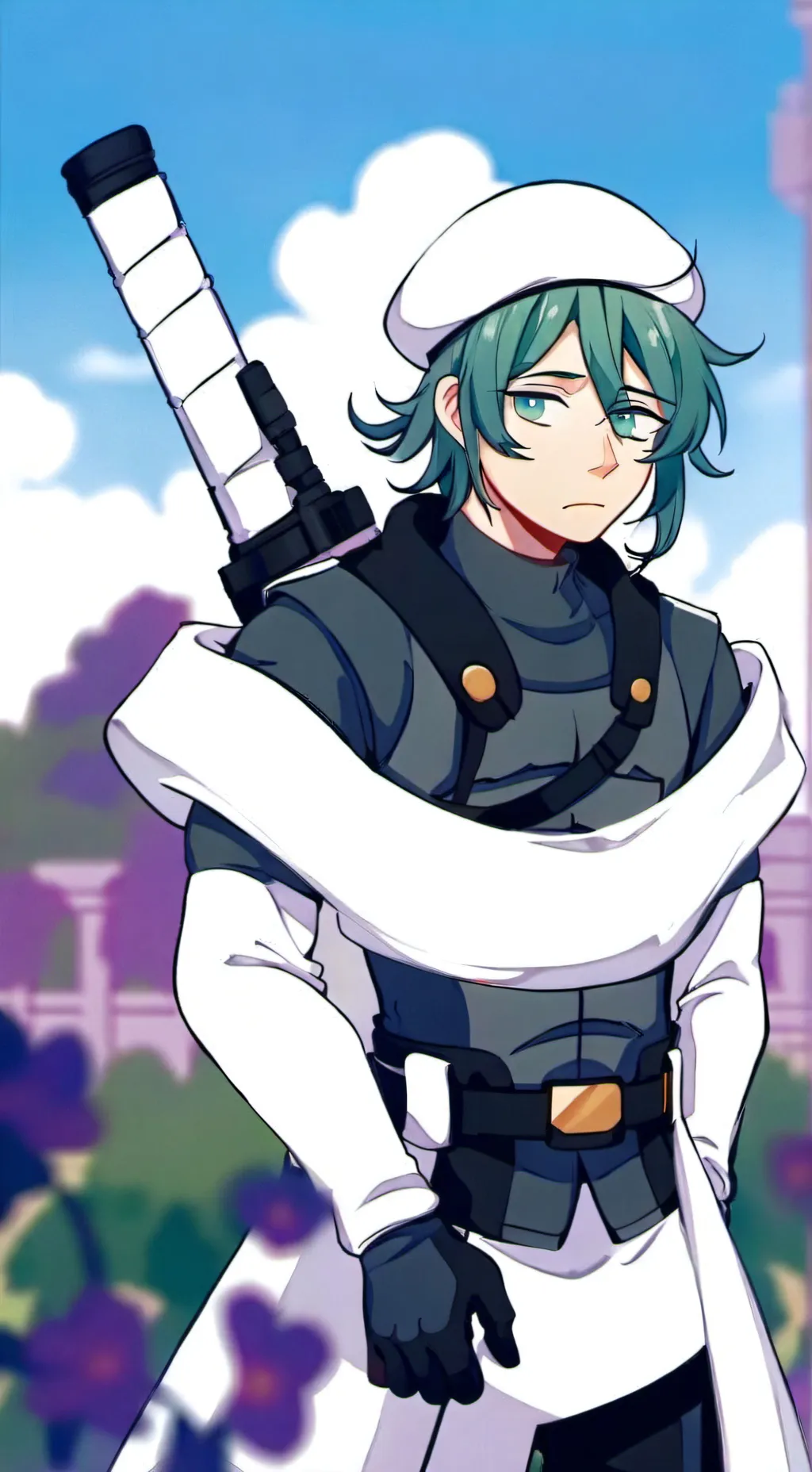 ai character: зонтик background