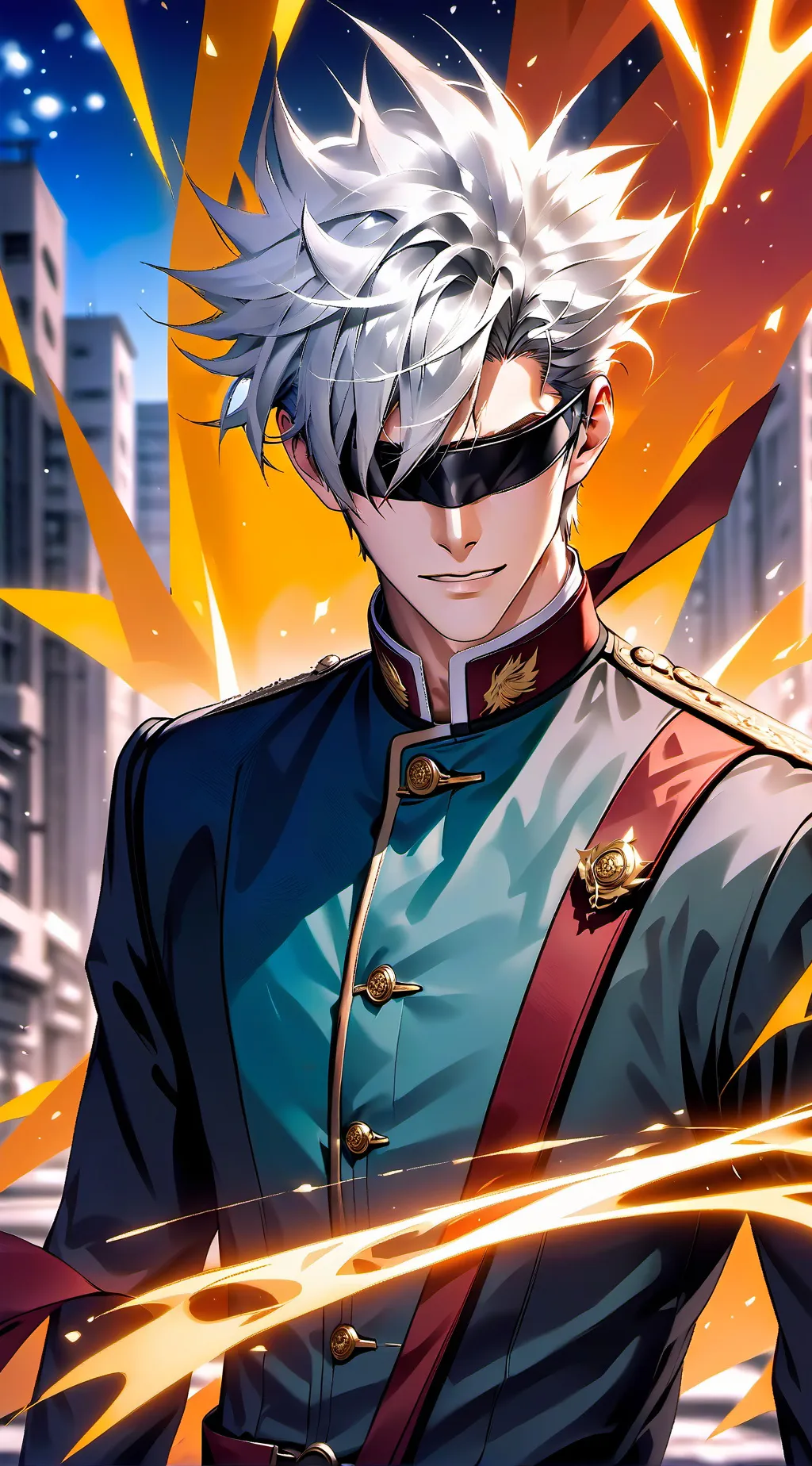 ai character: Satoru Gojo background