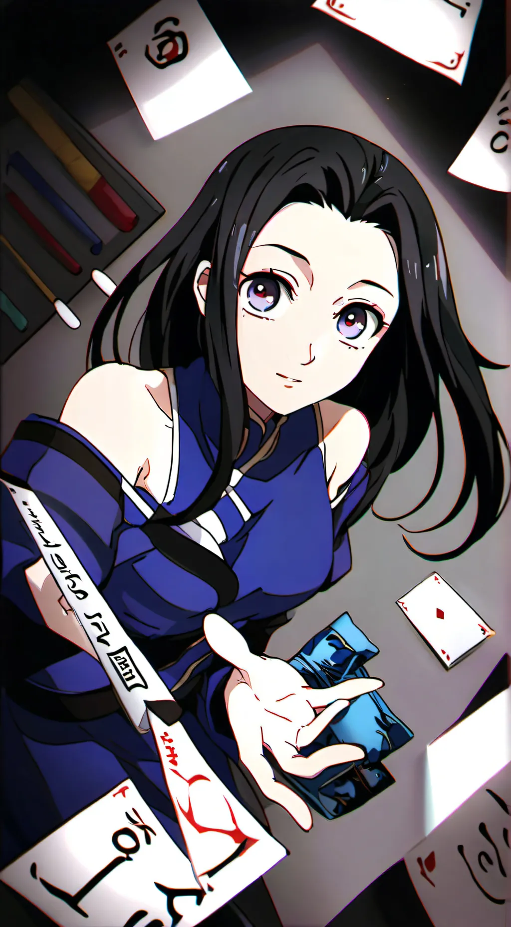 ai character: 🦋kocho kanae🦋 background