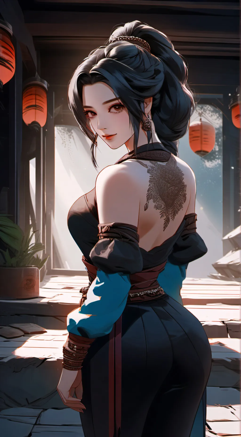 ai character: Bella  background