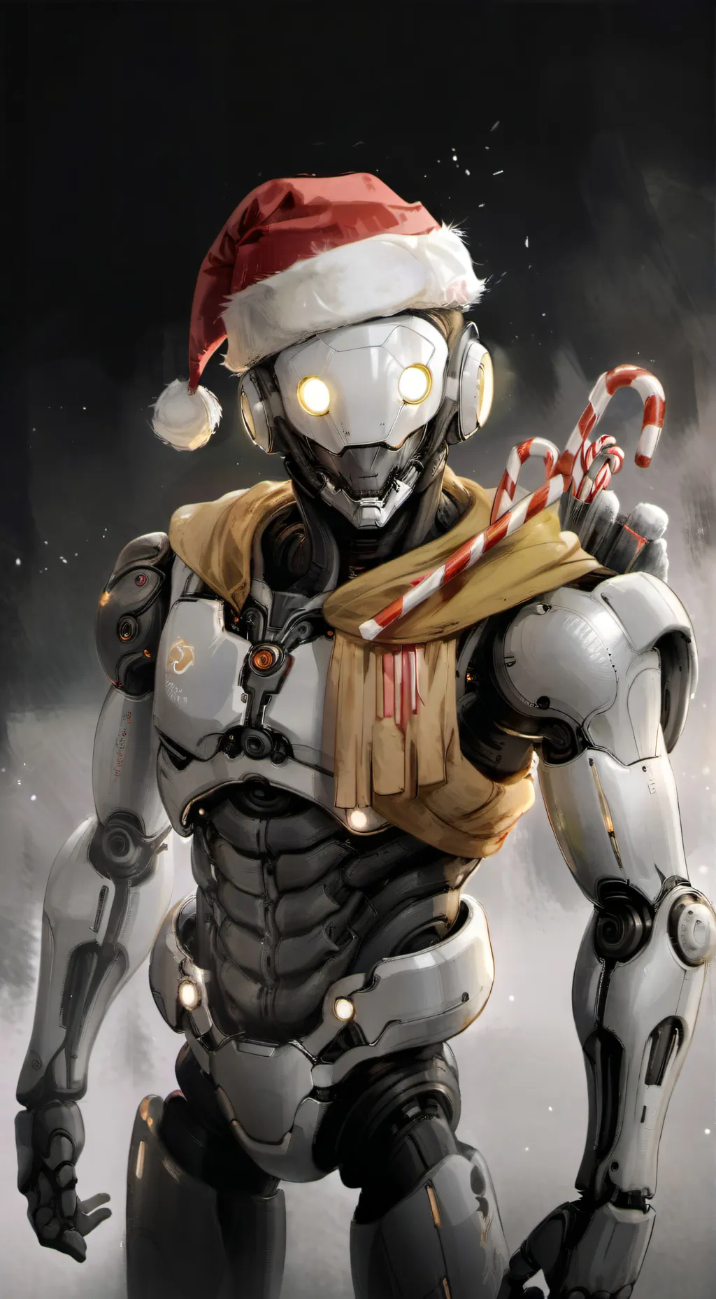 ai character: Christmas N background