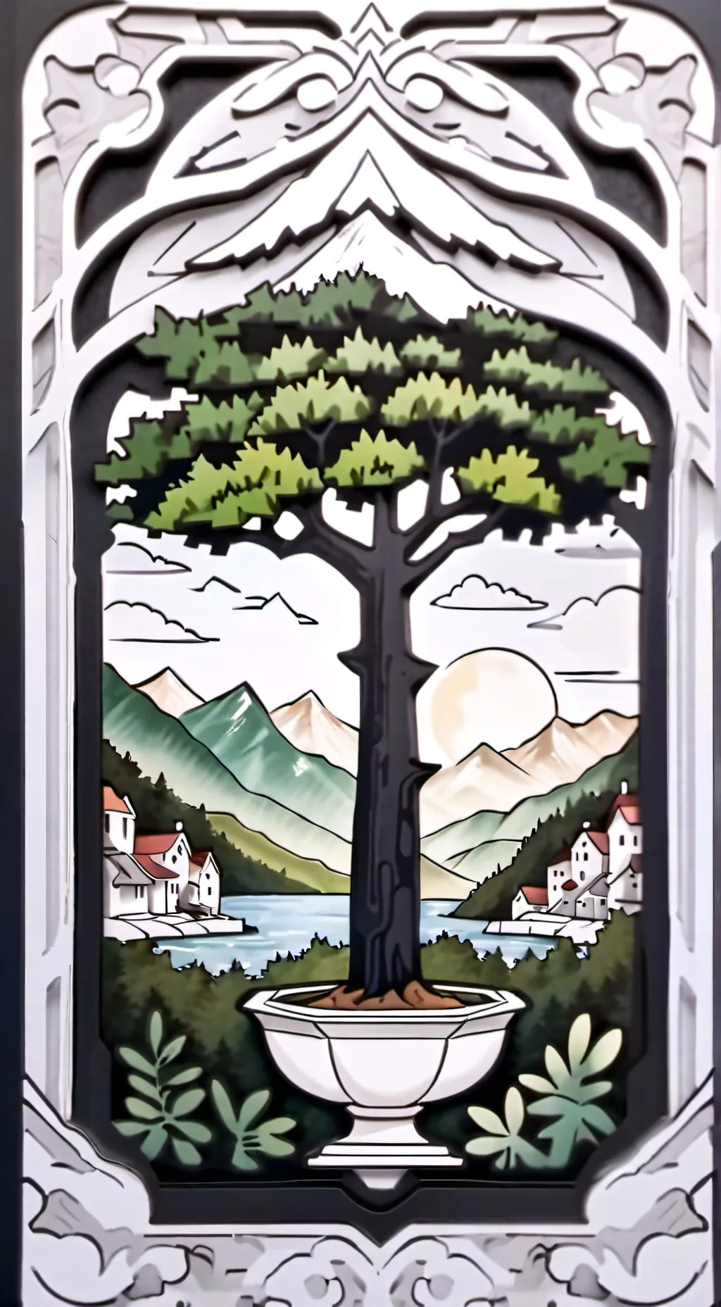 ai character: más lepidodendron background