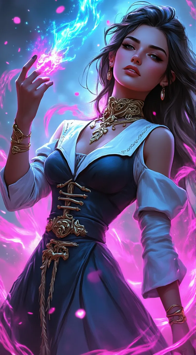 ai character: Luna background