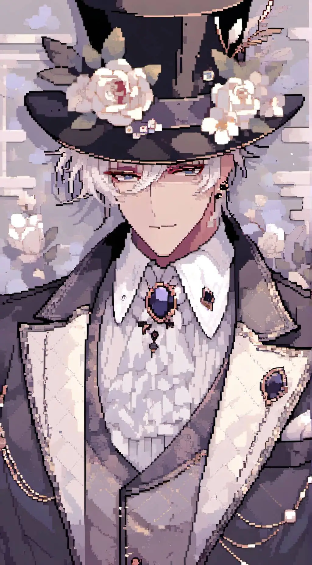 ai character: metal background