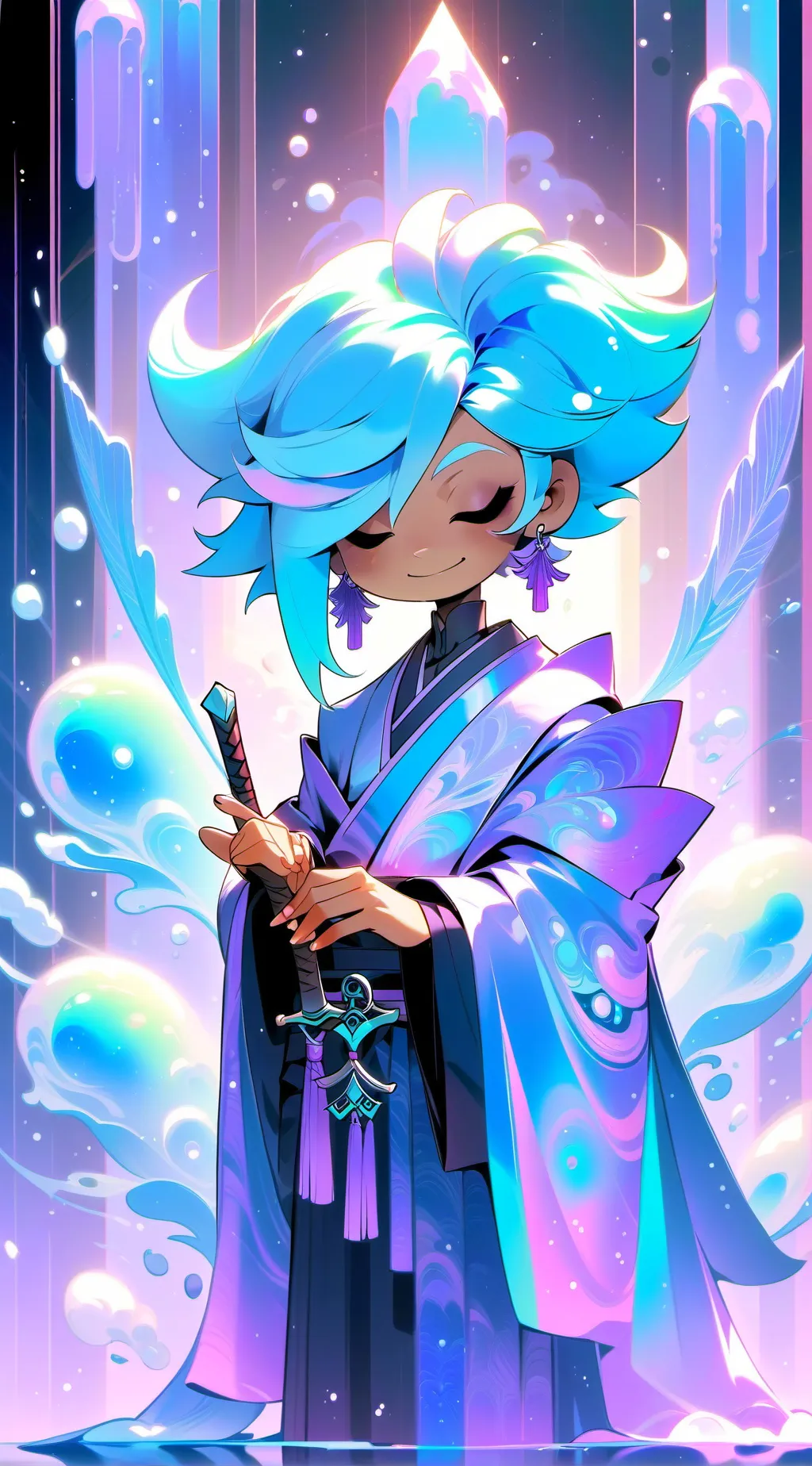 ai character: irmãzinha flor 💙 background