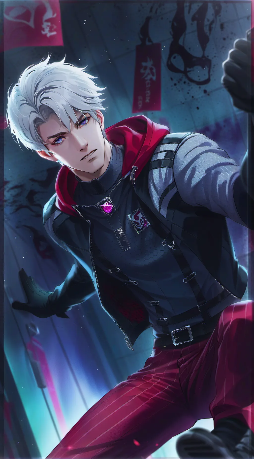 ai character: Damien background