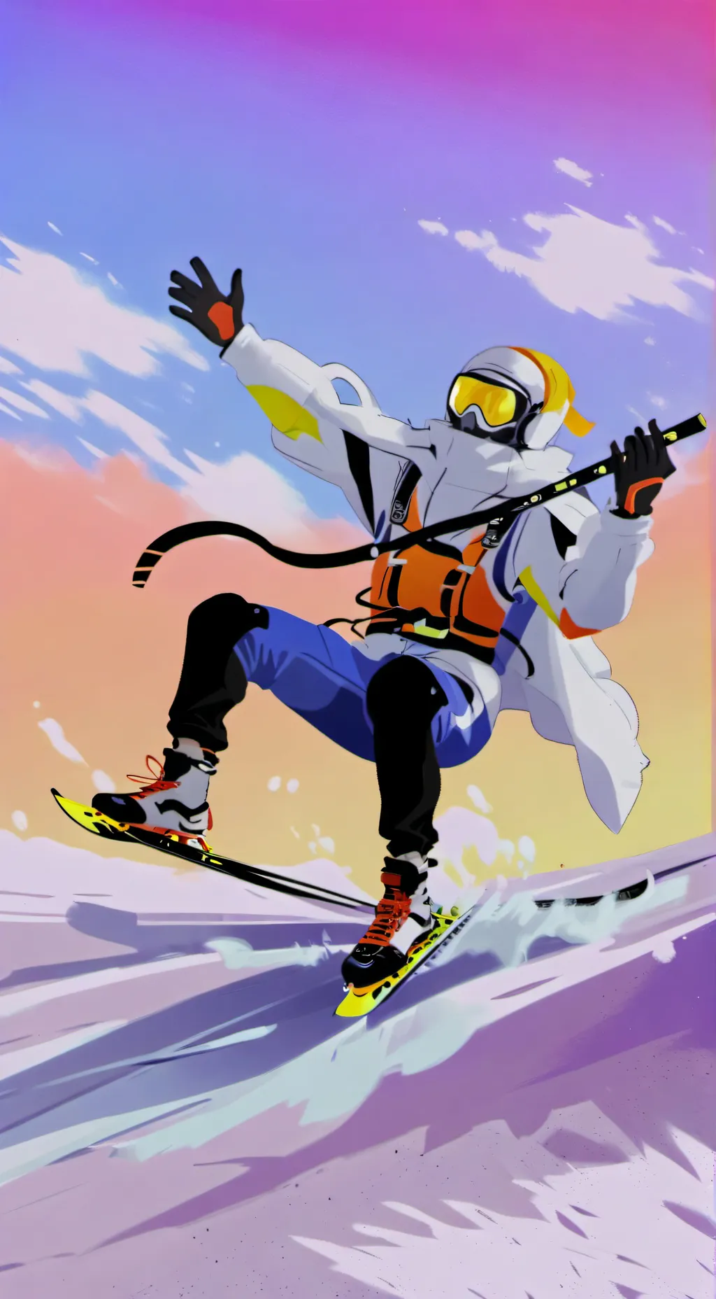 ai character: ganador y perdedor background