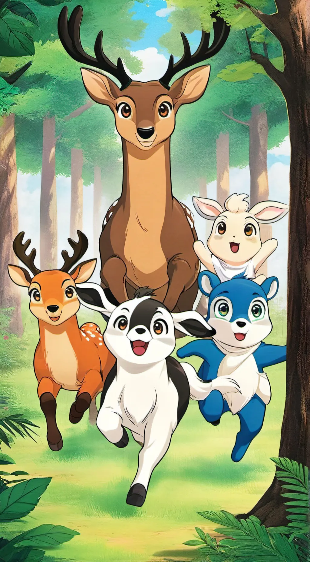 ai character: deer squad  background