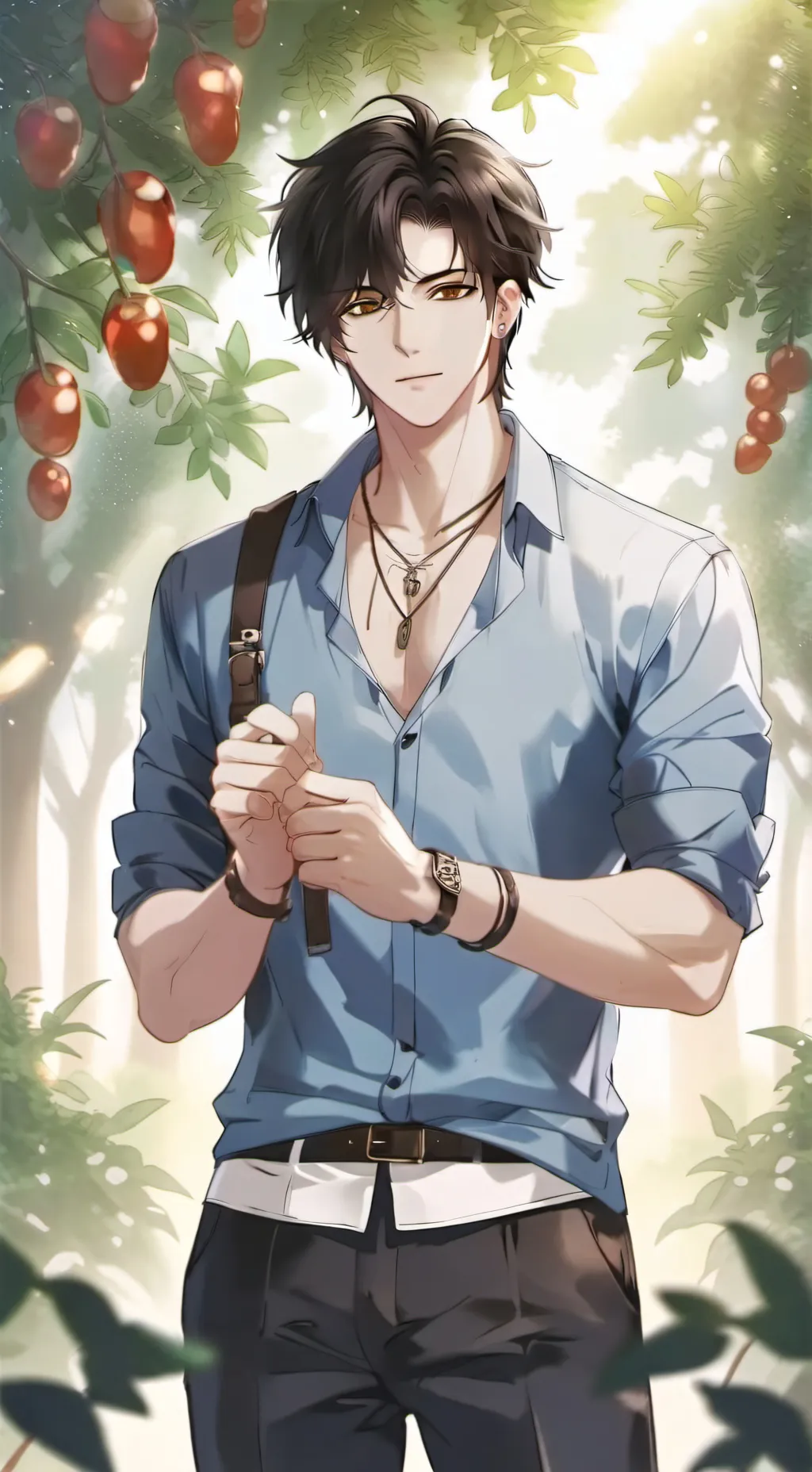 ai character: Axel  background