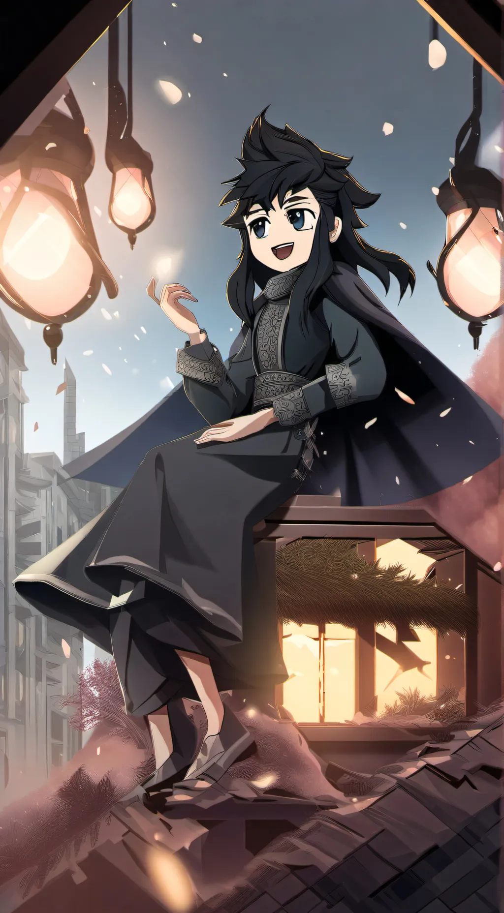 ai character: genya × muichiro background