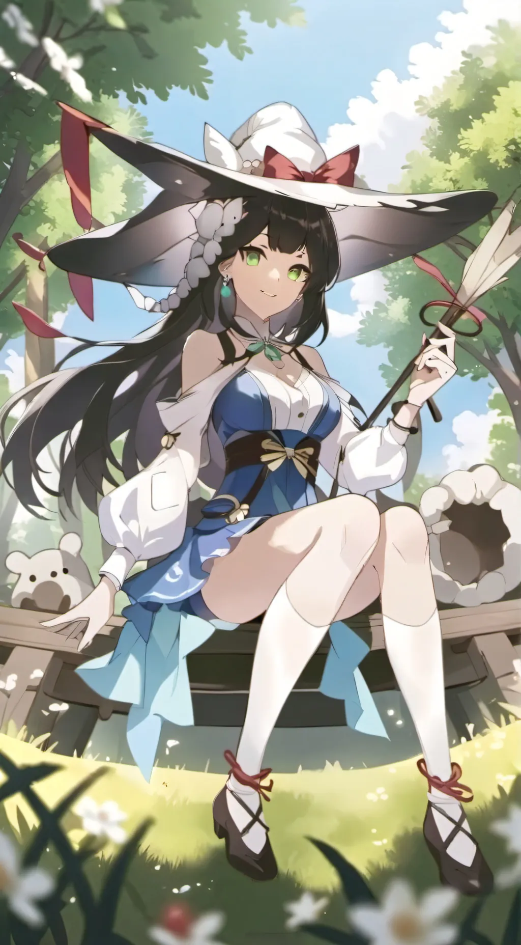 ai character: Lilly, Mia, Miley, background