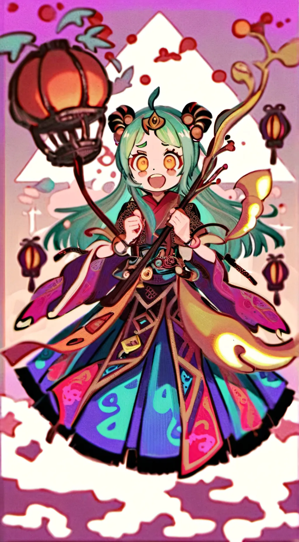 ai character: horror kny background