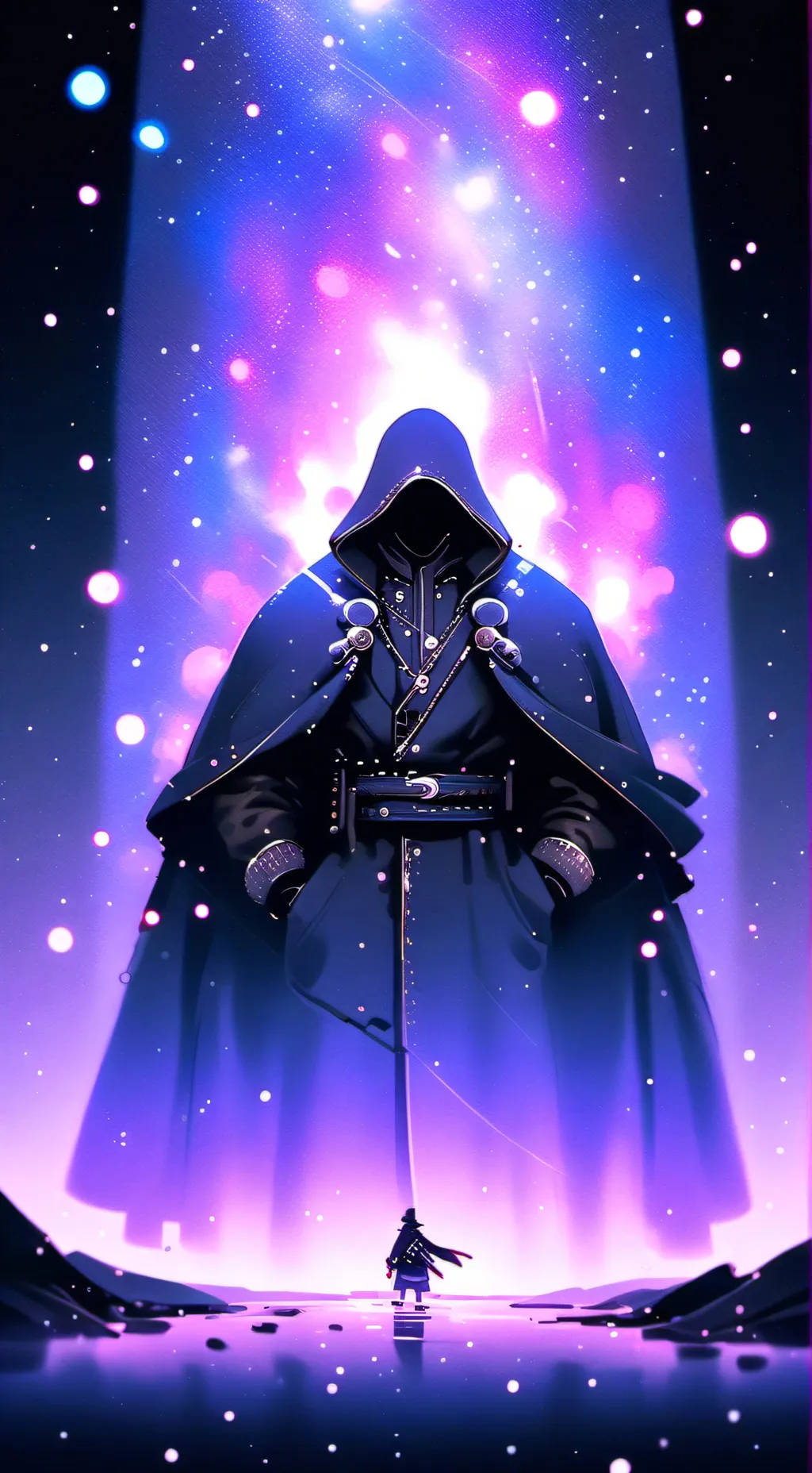 ai character: Gray background