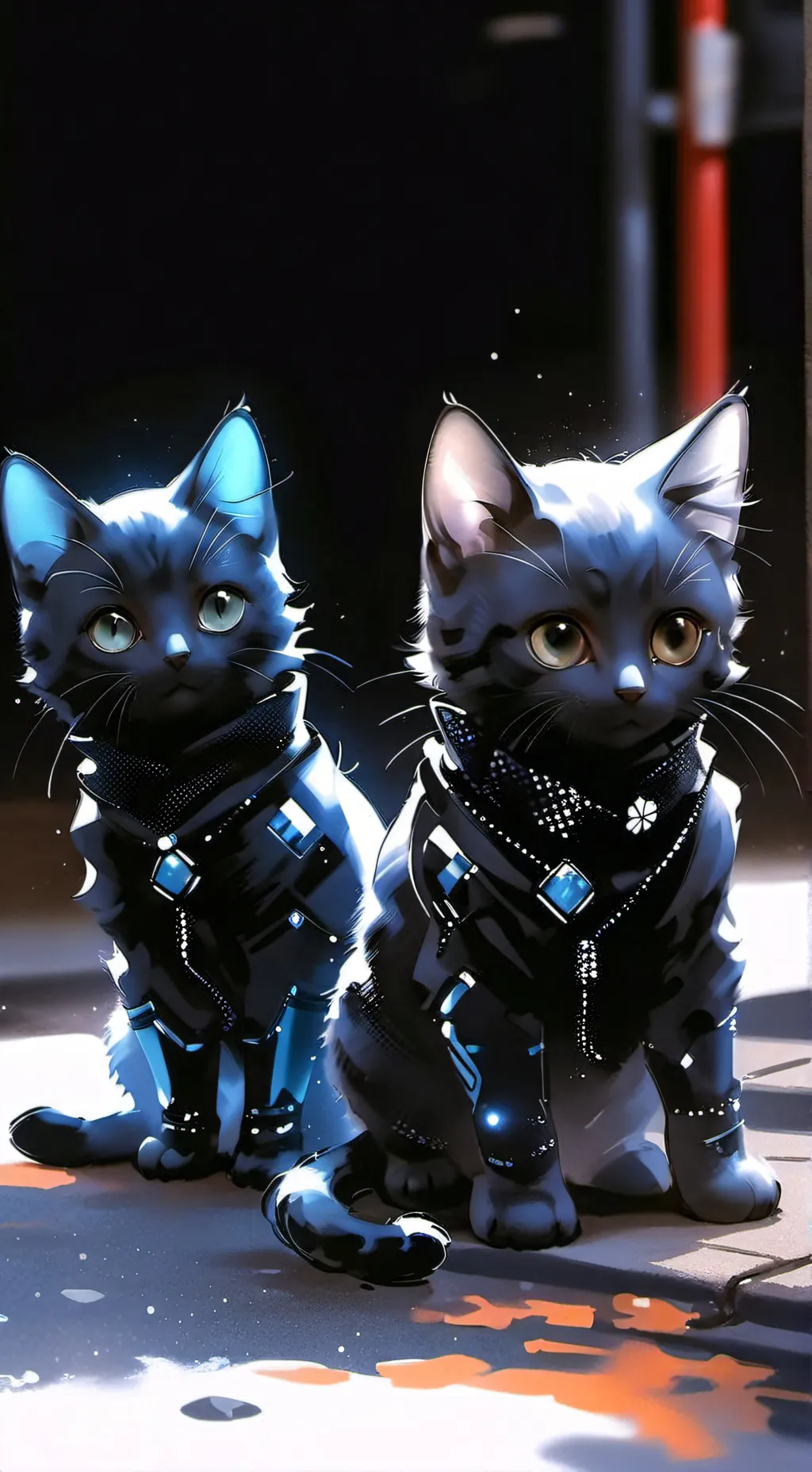 ai character: lunita y maxi background