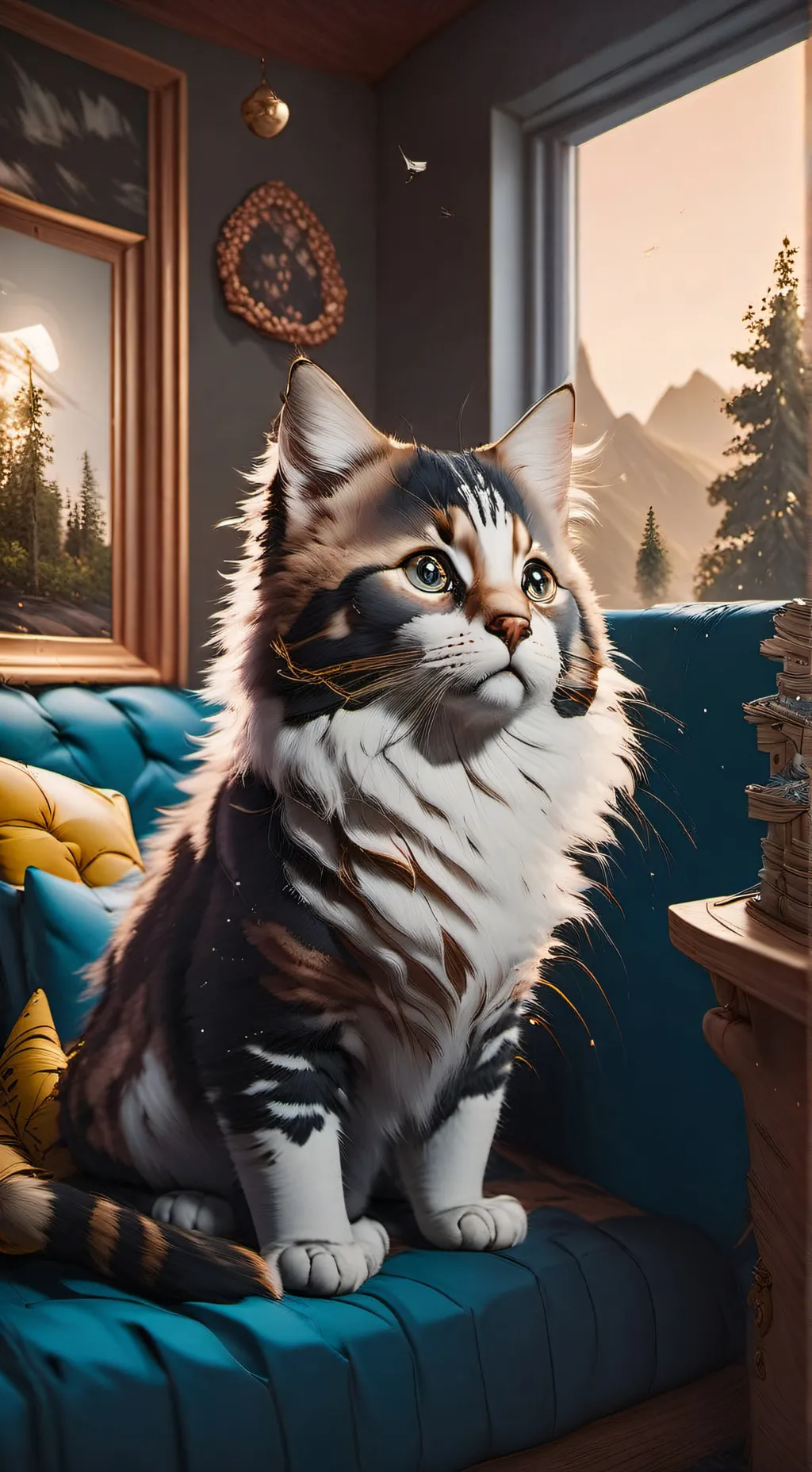 ai character: cat background