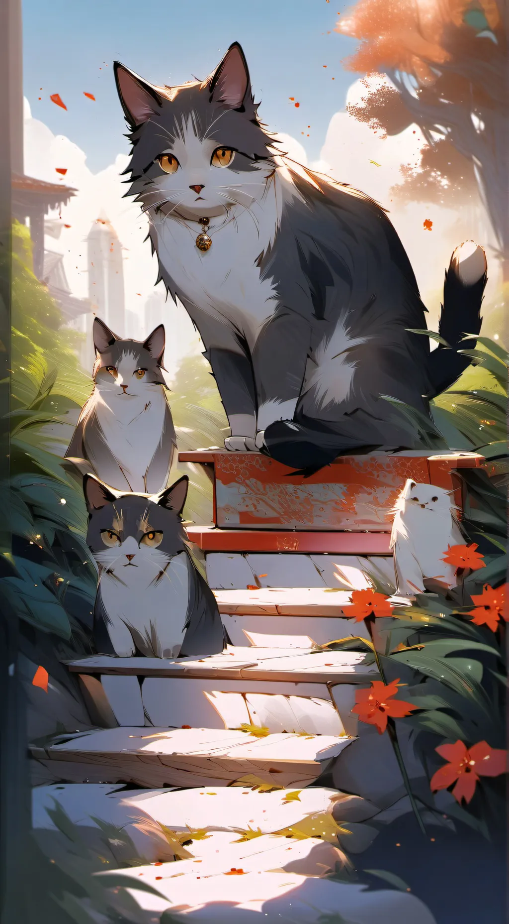 ai character: gatitos background