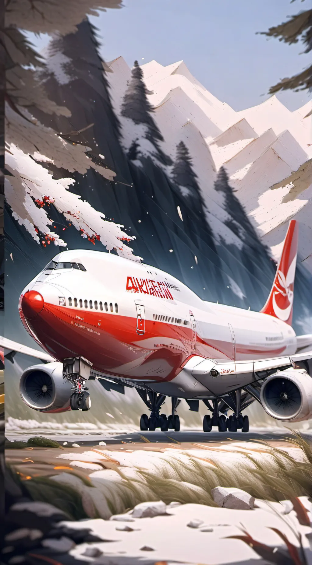 ai character: Boeing 747 background