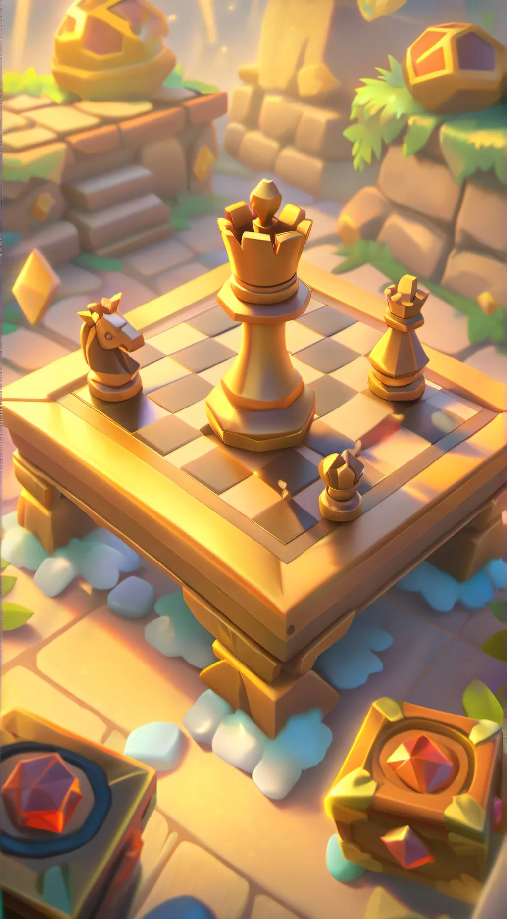 ai character: piezas de ajedre♟️ background