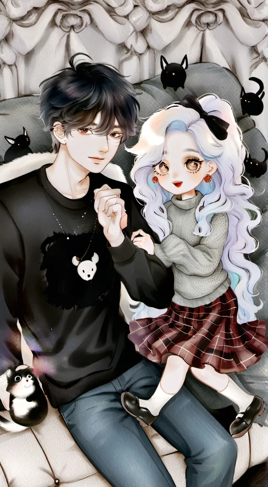 ai character: aizawa and eri  background