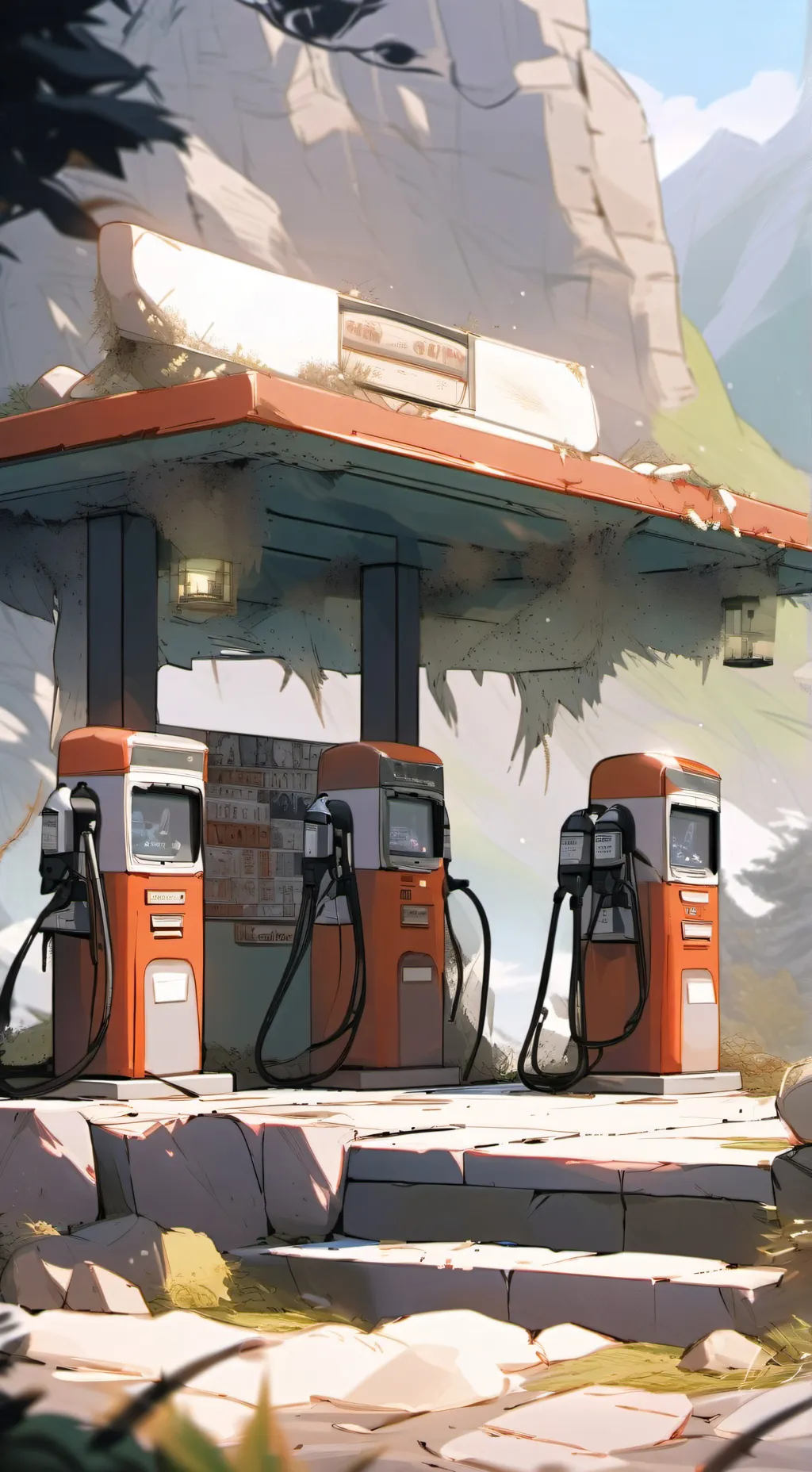 ai character: cliffside station background