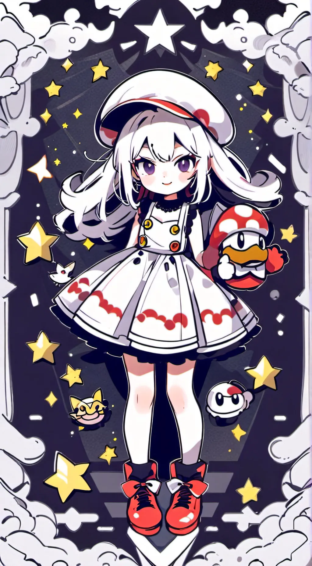 ai character: Gata mario background