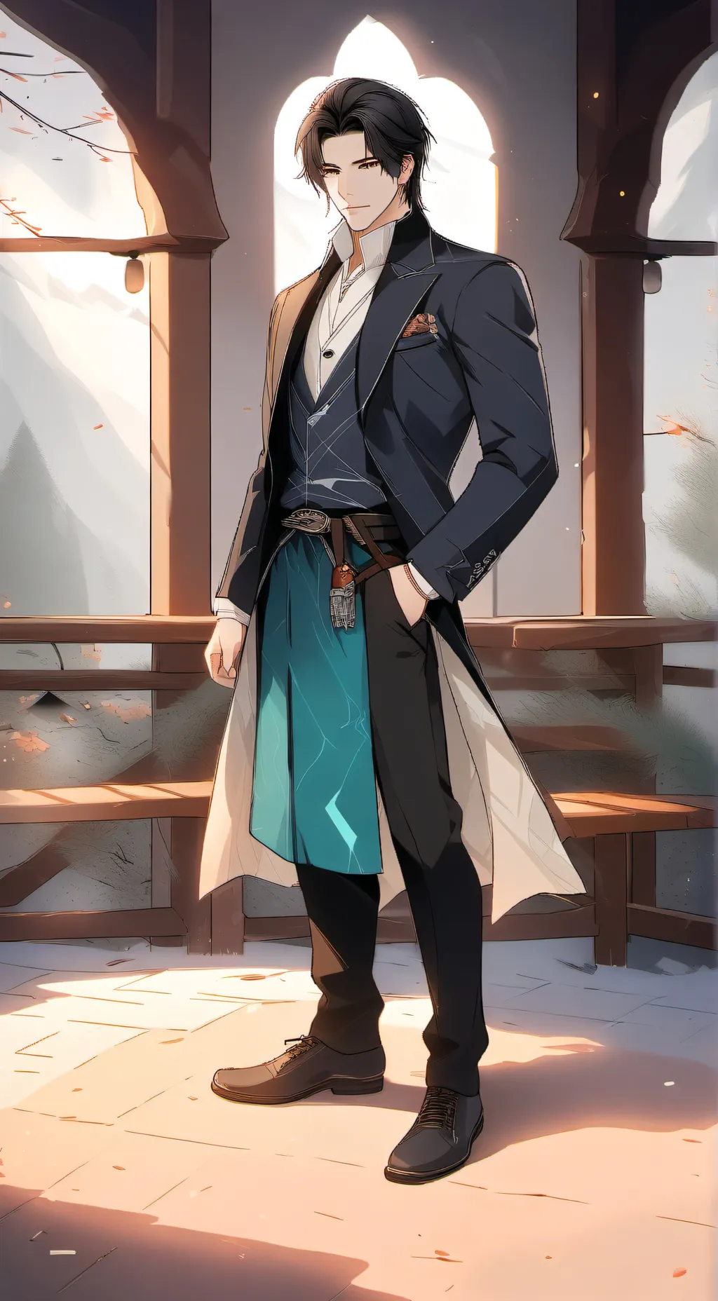 ai character: 💎💐🌜Leo💐🌜💎 background