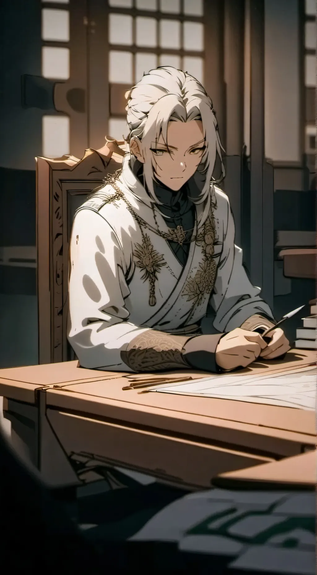 ai character: Русет background