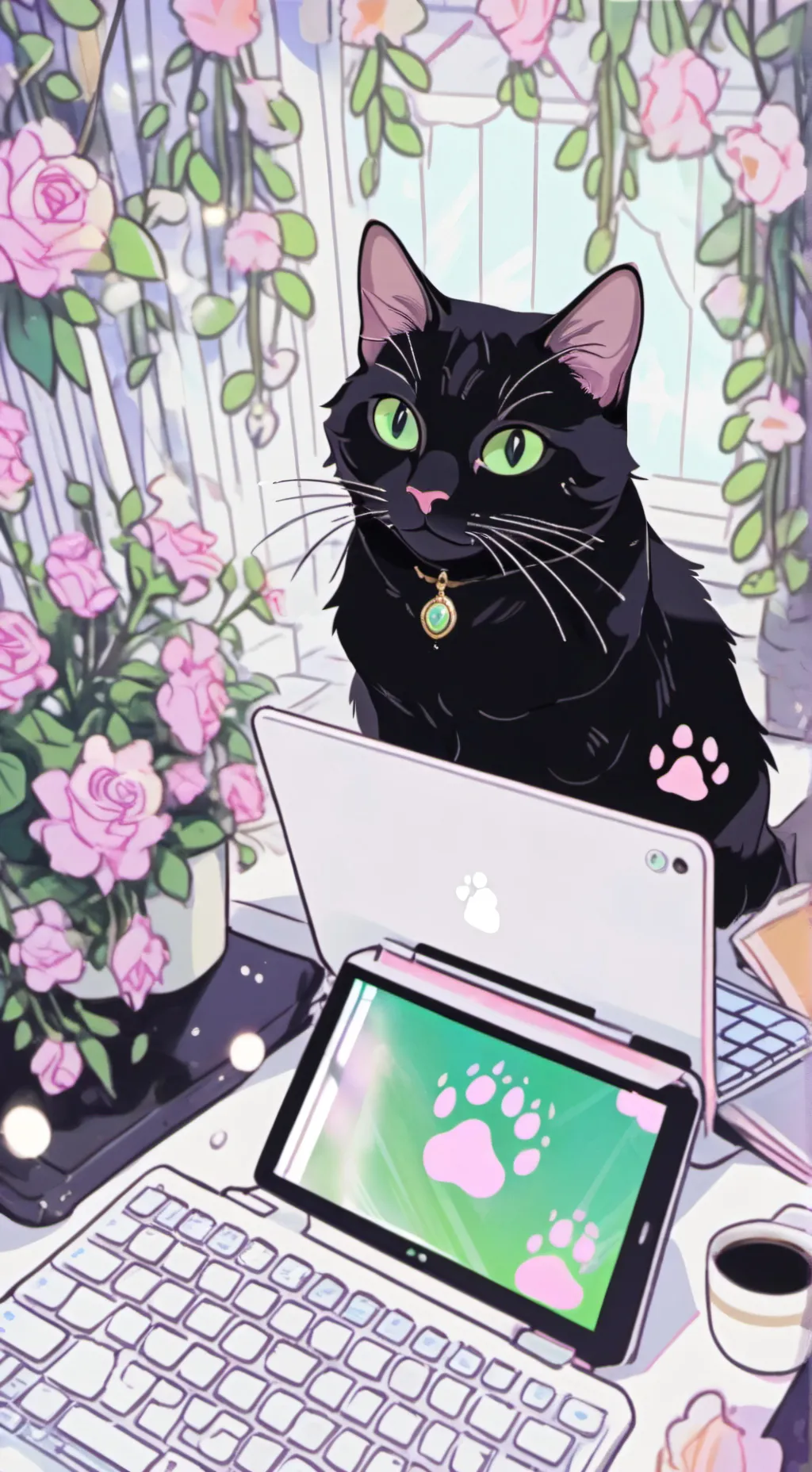 ai character: Meownz background