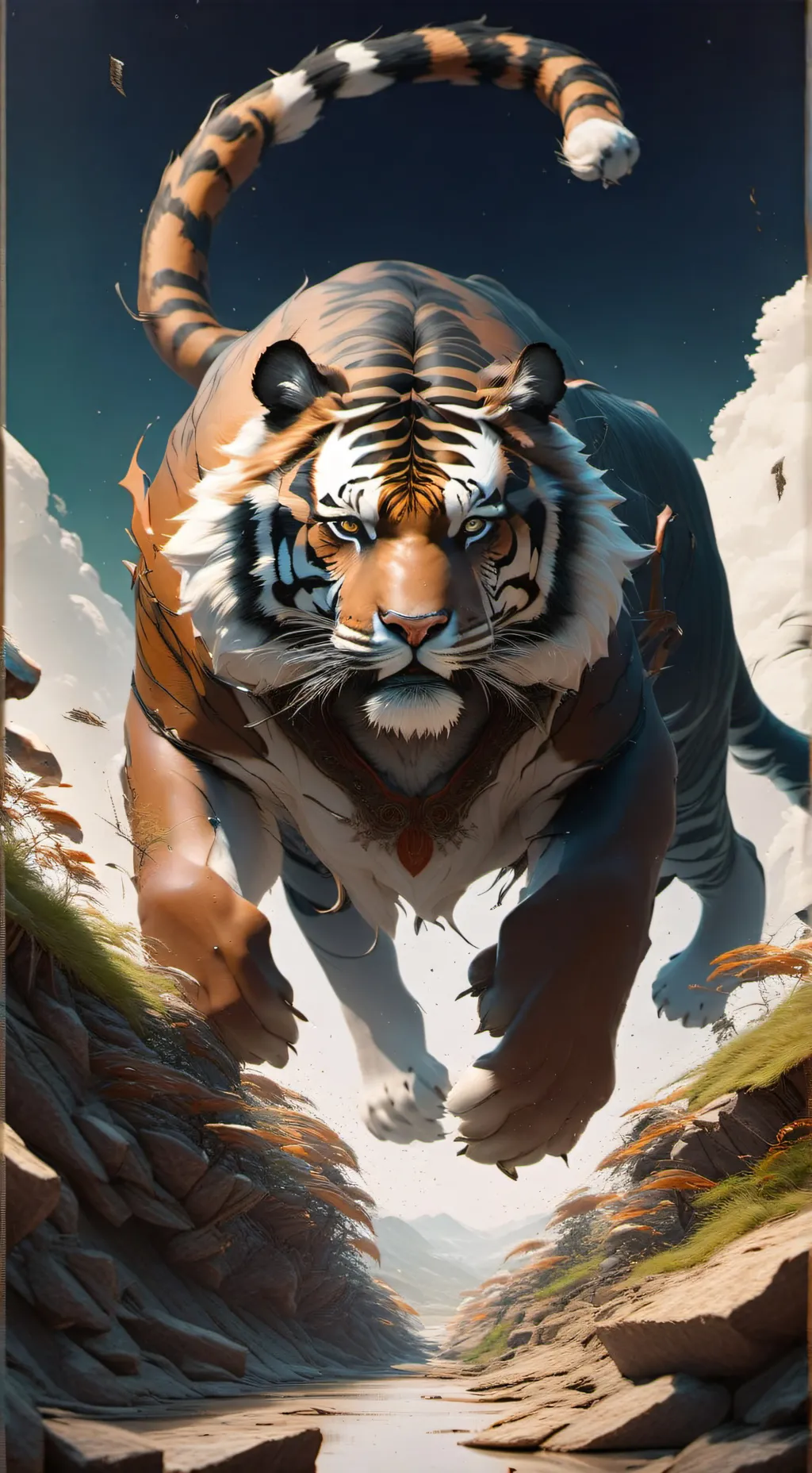 ai character: The nice tiger background