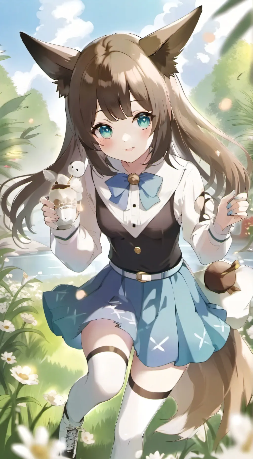 ai character: amber  background