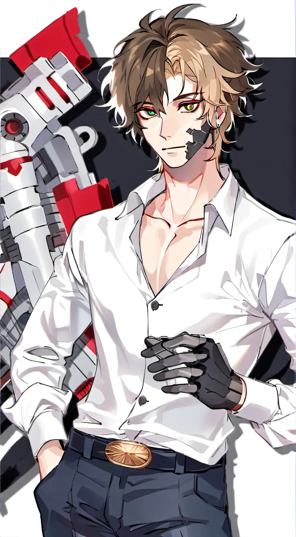 ai character: Spring Willows.  background