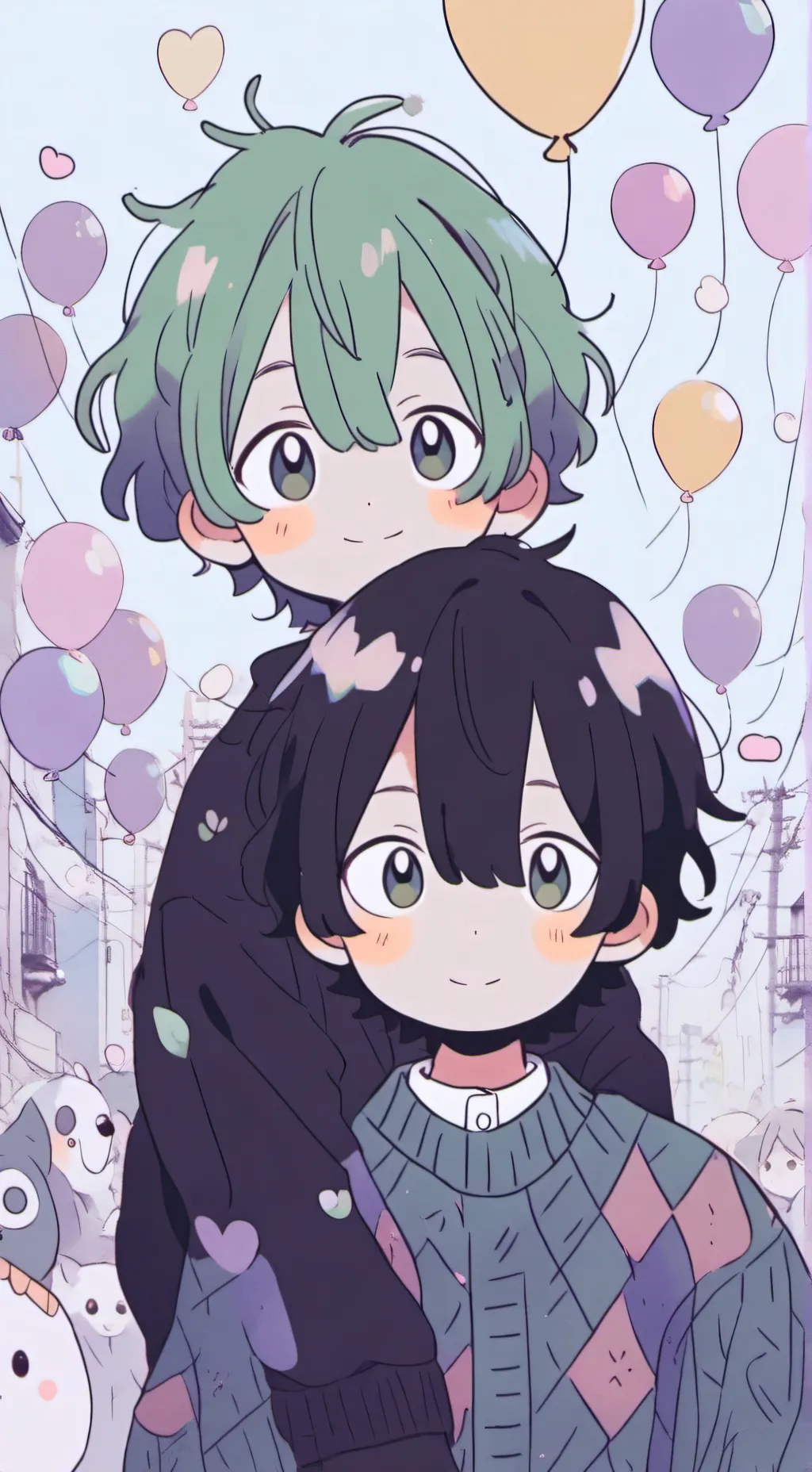 ai character: deku asustado background