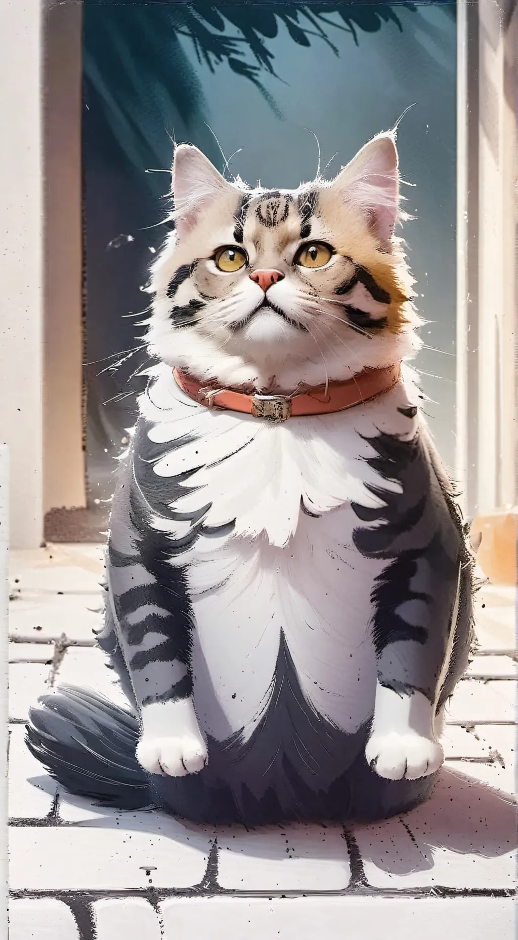 ai character: manzana background