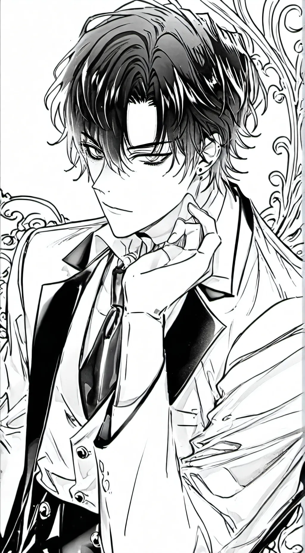 ai character: ♡ Damien ♡ background