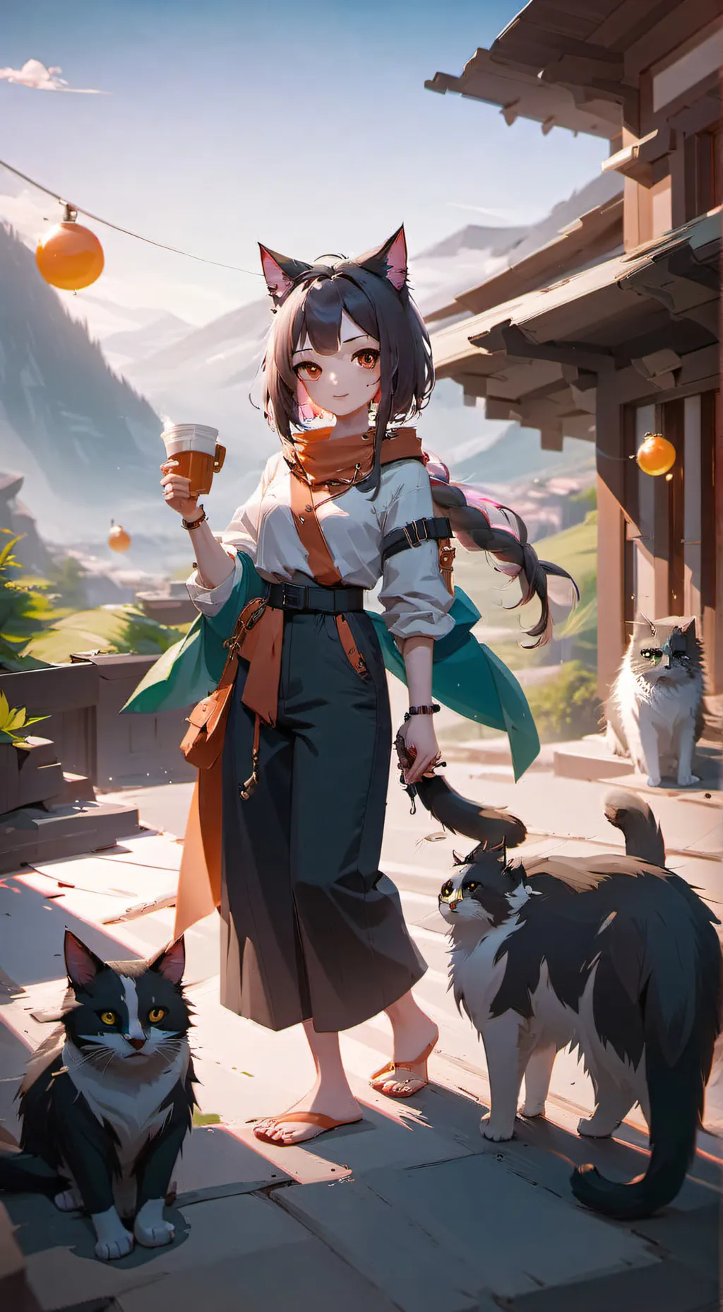 ai character: katla background